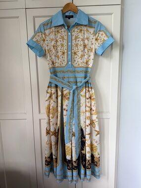 BEULAH STYLE Marine Motif Shirt Dress